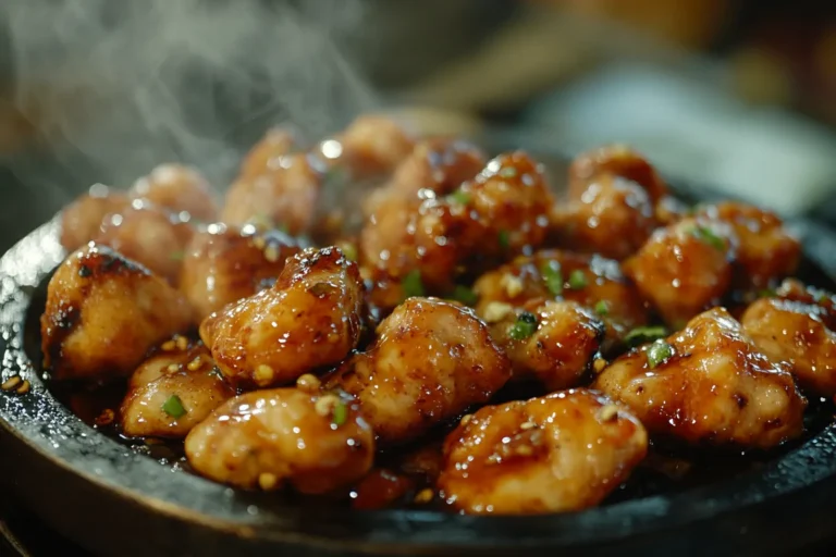 Spicy Honey Garlic Chicken Bites