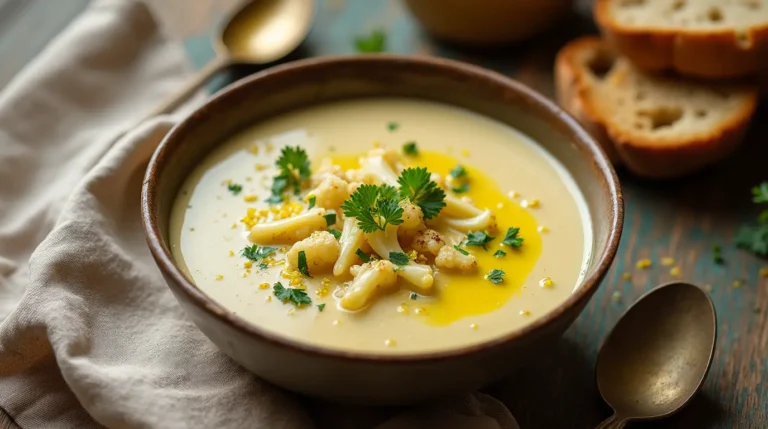 Mediterranean-Style Cauliflower Soup recipe