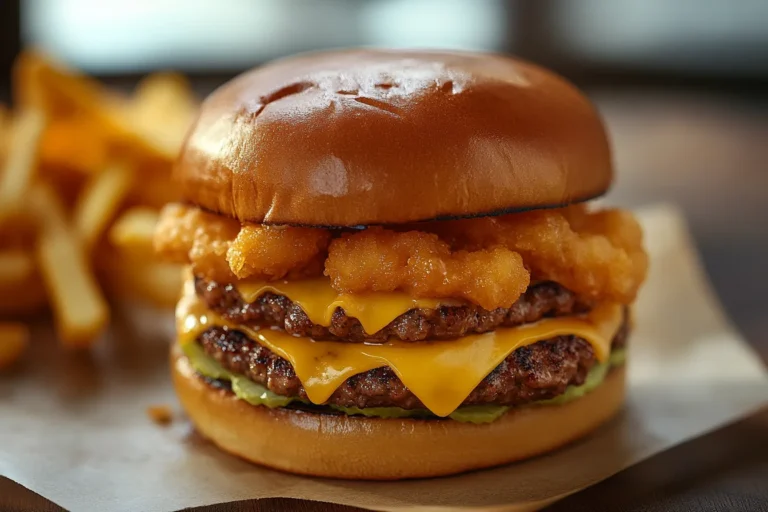 Cheesy Smash Burger Sandwich
