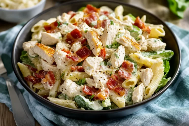 Chicken Bacon Ranch Pasta Salad Recipe