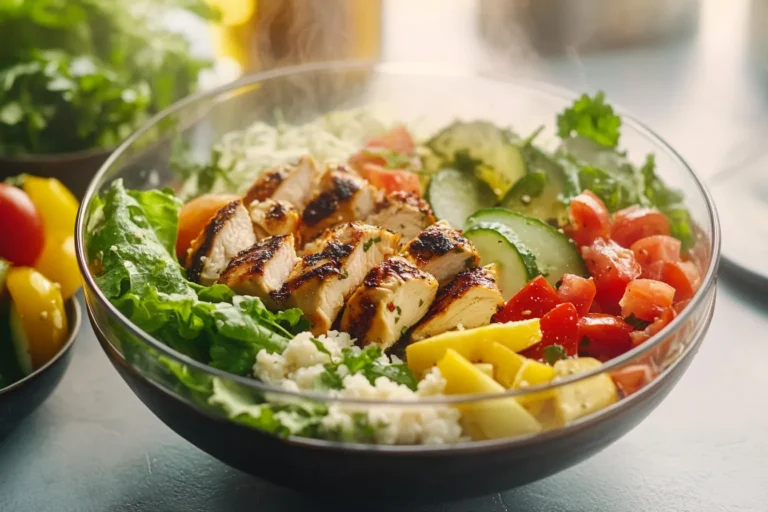 Healthy Grilled Mediterranean Chicken Bowls