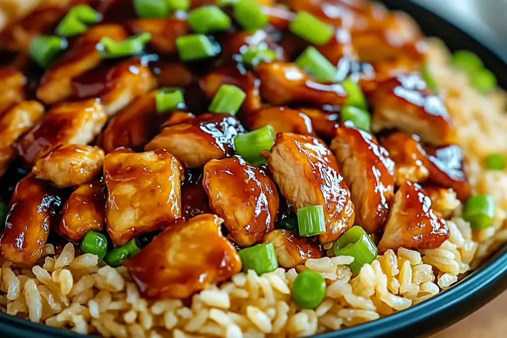 Honey BBQ Chicken Rice