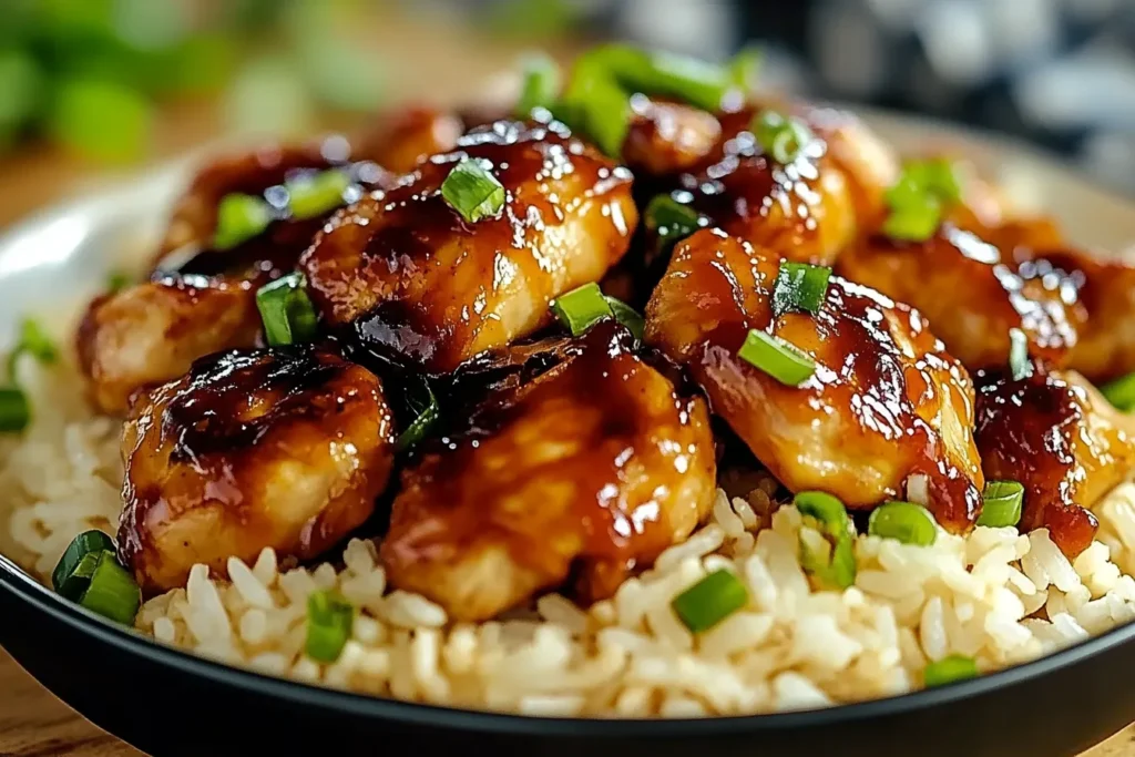 Honey BBQ Chicken Rice