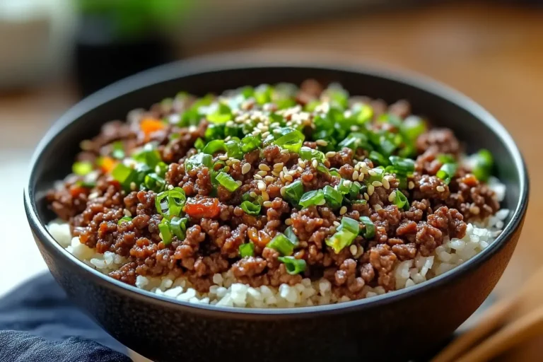 Korean Ground Beef Bowl