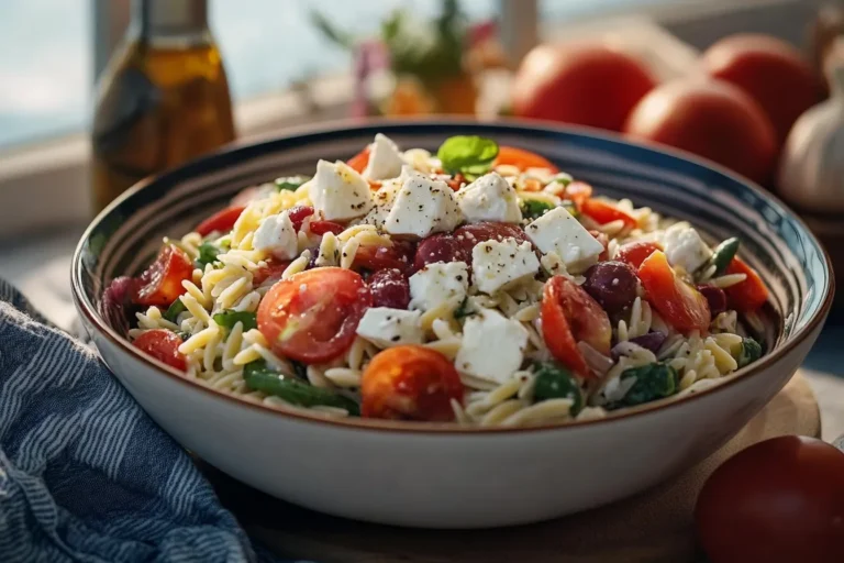 Mediterranean Orzo Salad with Feta