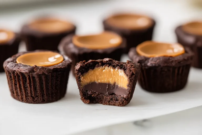 Peanut Butter Cup Brownie Bites