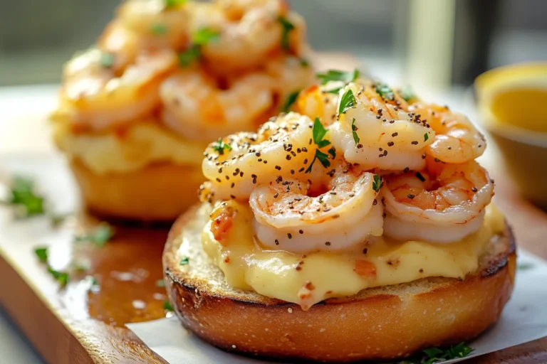 Shrimp Everything Bagel Melts