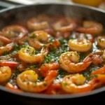 Smoked Garlic Butter Shrimp Skillet