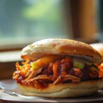 Spicy BBQ Pulled Pork Sandwiches