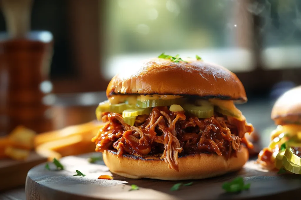 Spicy BBQ Pulled Pork Sandwiches