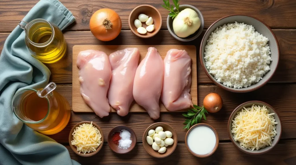 Creamy Smothered Chicken and Rice