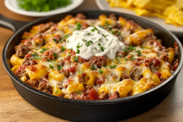 loaded cheesy skillet meals