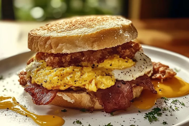 supercharged breakfast sandwich