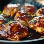 wood-smoked chicken thighs