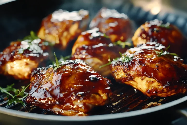 wood-smoked chicken thighs