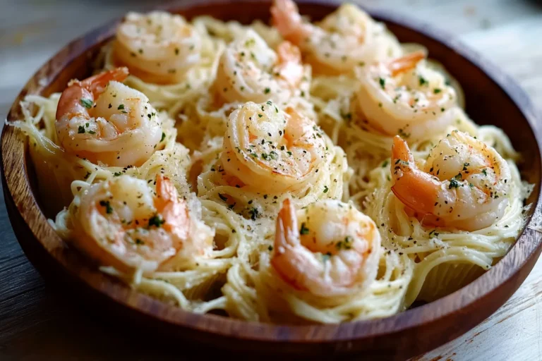 Creamy Shrimp Scampi Pasta Cups