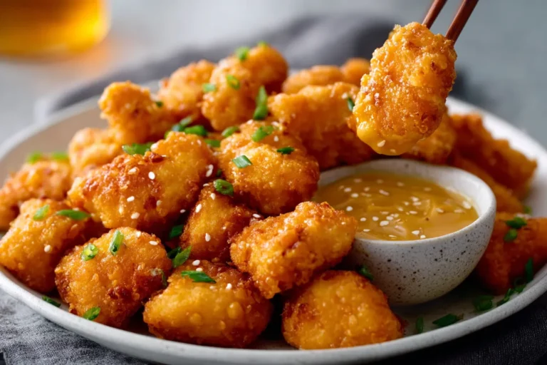 Air Fryer Chicken Bites with Honey Mustard