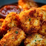 Air Fryer Parmesan Crusted Chicken Nuggets