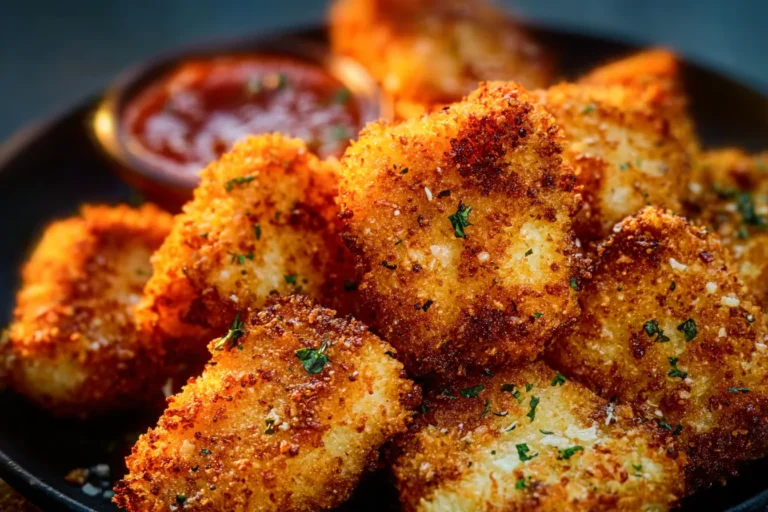 Air Fryer Parmesan Crusted Chicken Nuggets