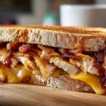 BBQ Chicken Bacon Melt Sandwich