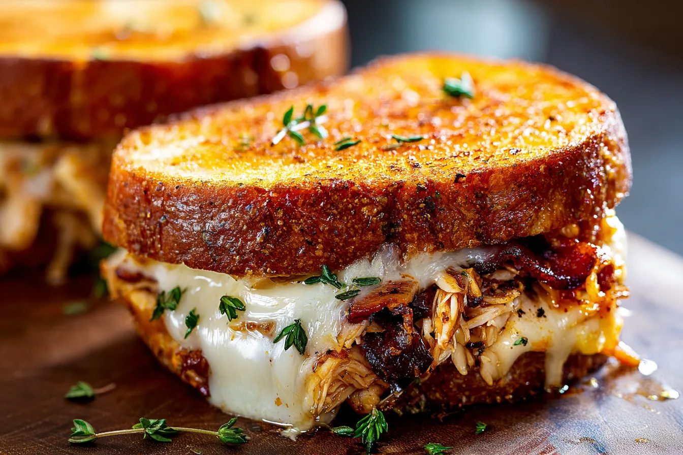 BBQ Chicken Grilled Cheese