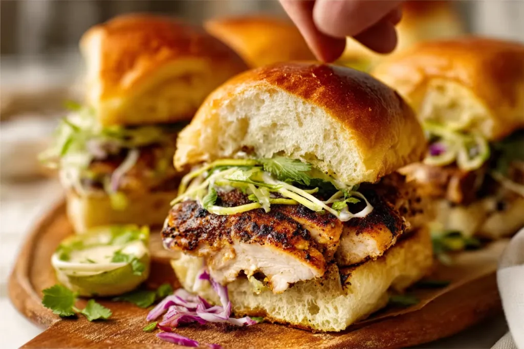 Cajun Blackened Chicken Sliders