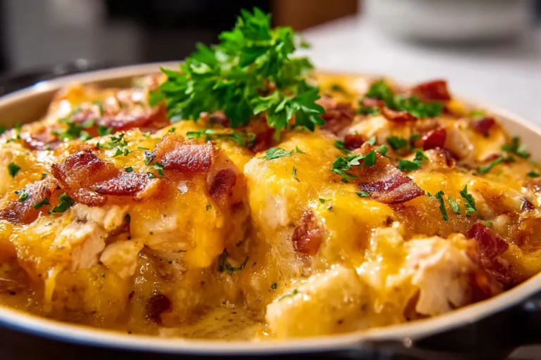 Cheesy Chicken Bacon Casserole