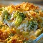 Cheesy Chicken & Broccoli Rice Casserole