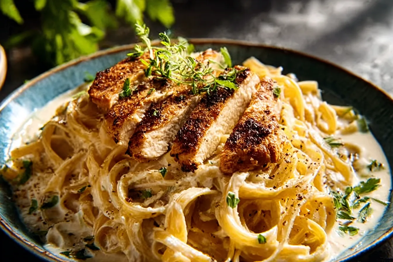Creamy Cajun Chicken Alfredo Pasta