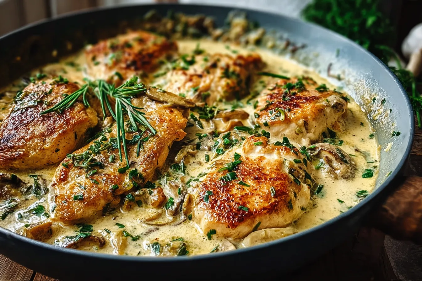 Creamy Garlic Chicken Skillet