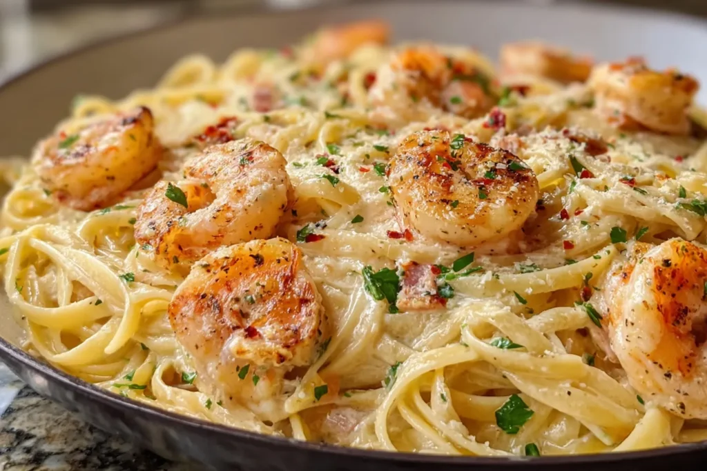 Creamy Shrimp Scampi Pasta