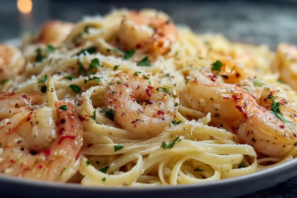 Creamy Shrimp Scampi Pasta