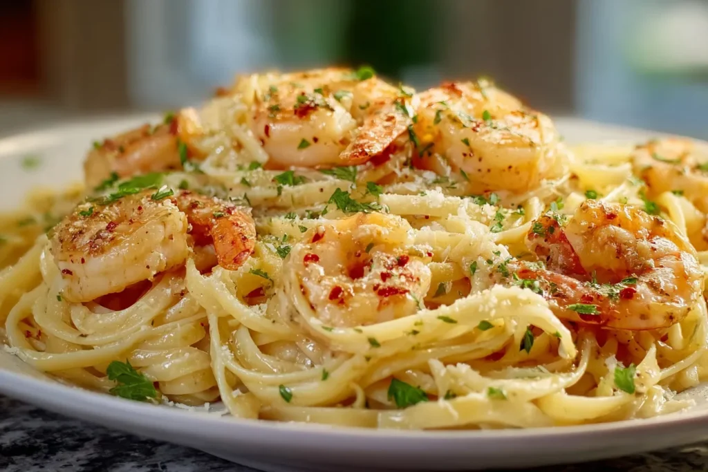 Creamy Shrimp Scampi Pasta
