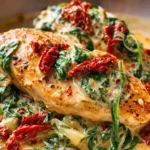 Creamy Tuscan Chicken with Spinach and Sun-Dried Tomatoes