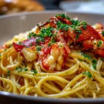 Garlic Butter Lobster Pasta