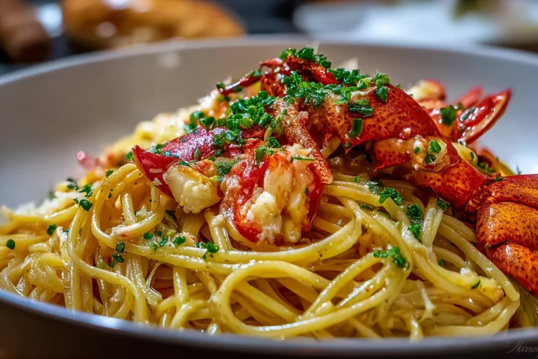 Garlic Butter Lobster Pasta
