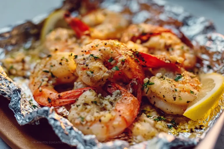 Garlic Butter Seafood Foil Packs
