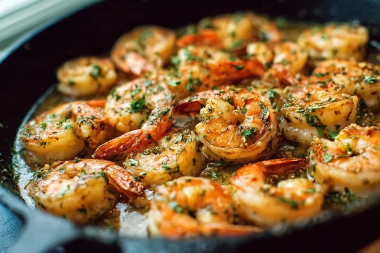 Garlic Butter Shrimp Skillet