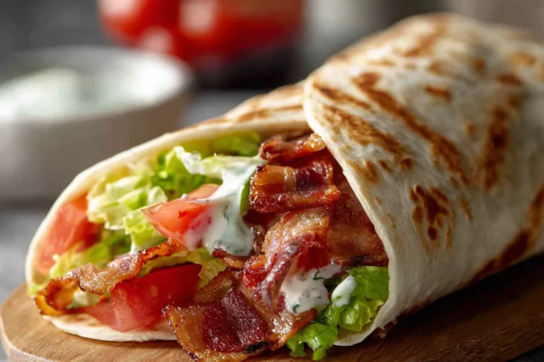 Gourmet BLT Wraps with Secret Sauce