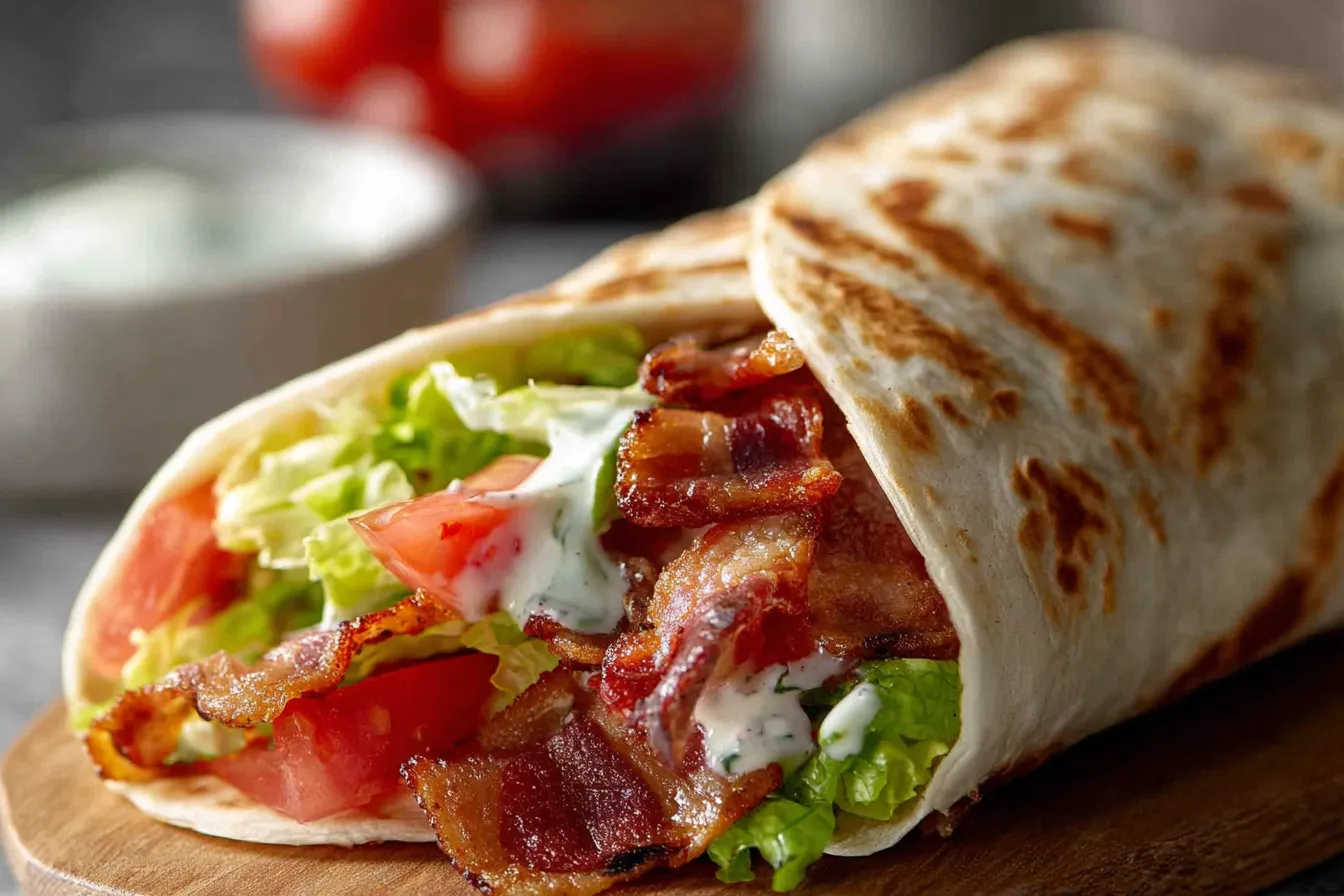 Gourmet BLT Wraps with Secret Sauce