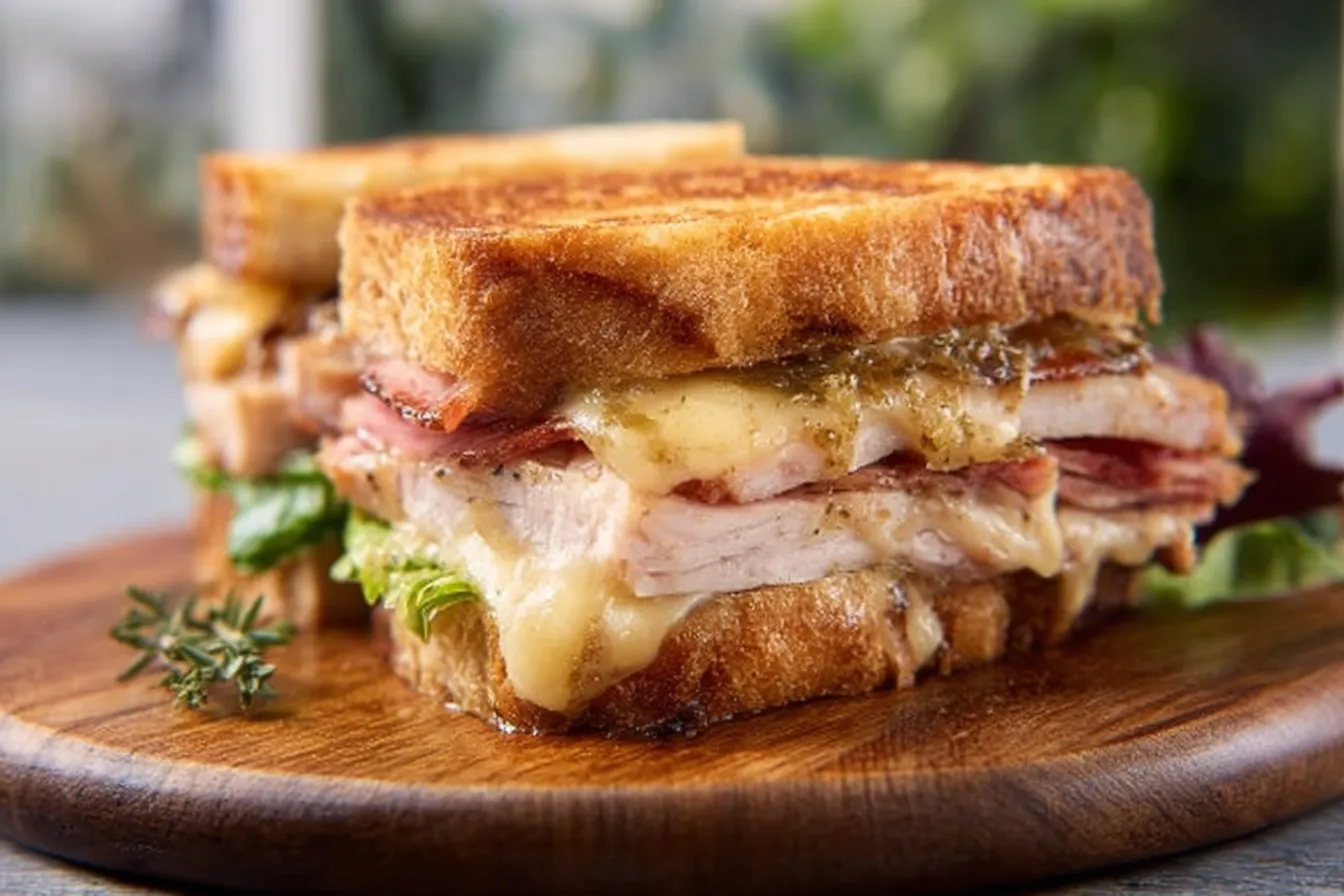 Grilled Ranch Chicken Ham Melt