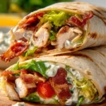 Grilled Ranch Chicken Wrap with Bacon