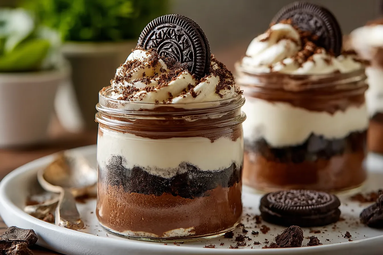 No-Bake Oreo Cheesecake Jars