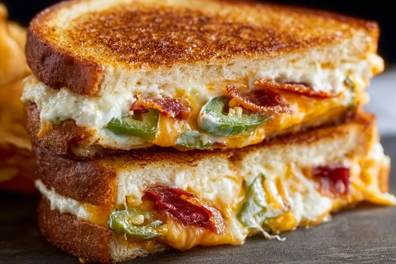 Roasted Jalapeño Popper Grilled Cheese