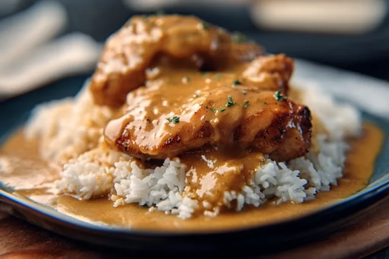 Southern Chicken and Gravy with Rice