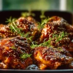 Sticky Honey Soy Chicken Thighs