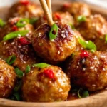 Sticky Sweet Chili Chicken Meatballs