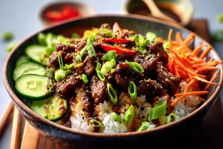 Asian-Inspired Spicy Beef Bowl