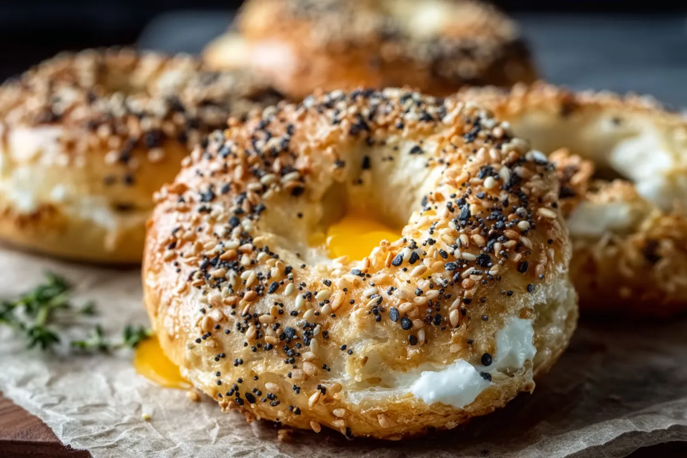 bagels with greek yogurt