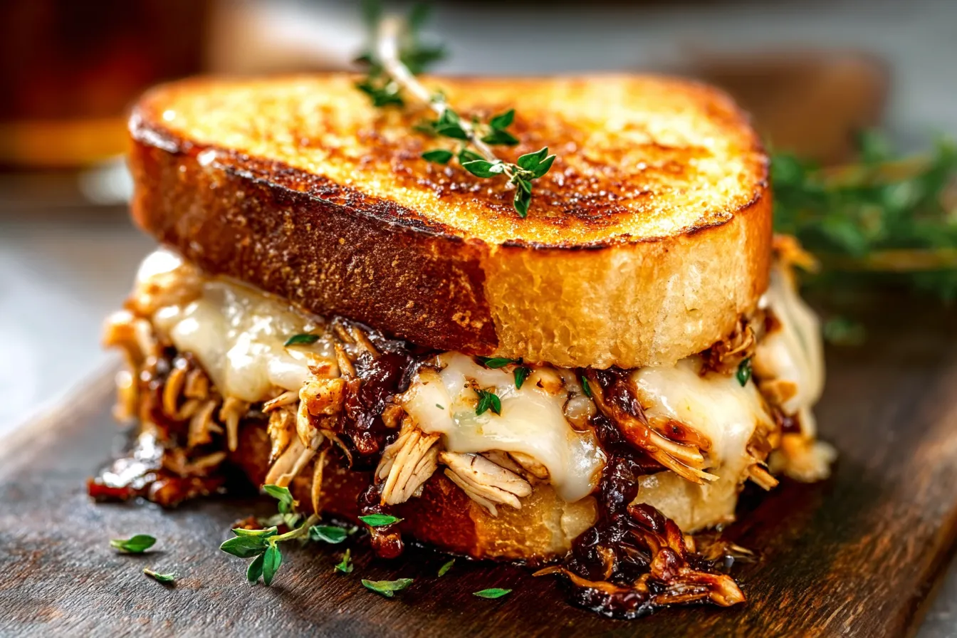 BBQ Chicken Grilled Cheese